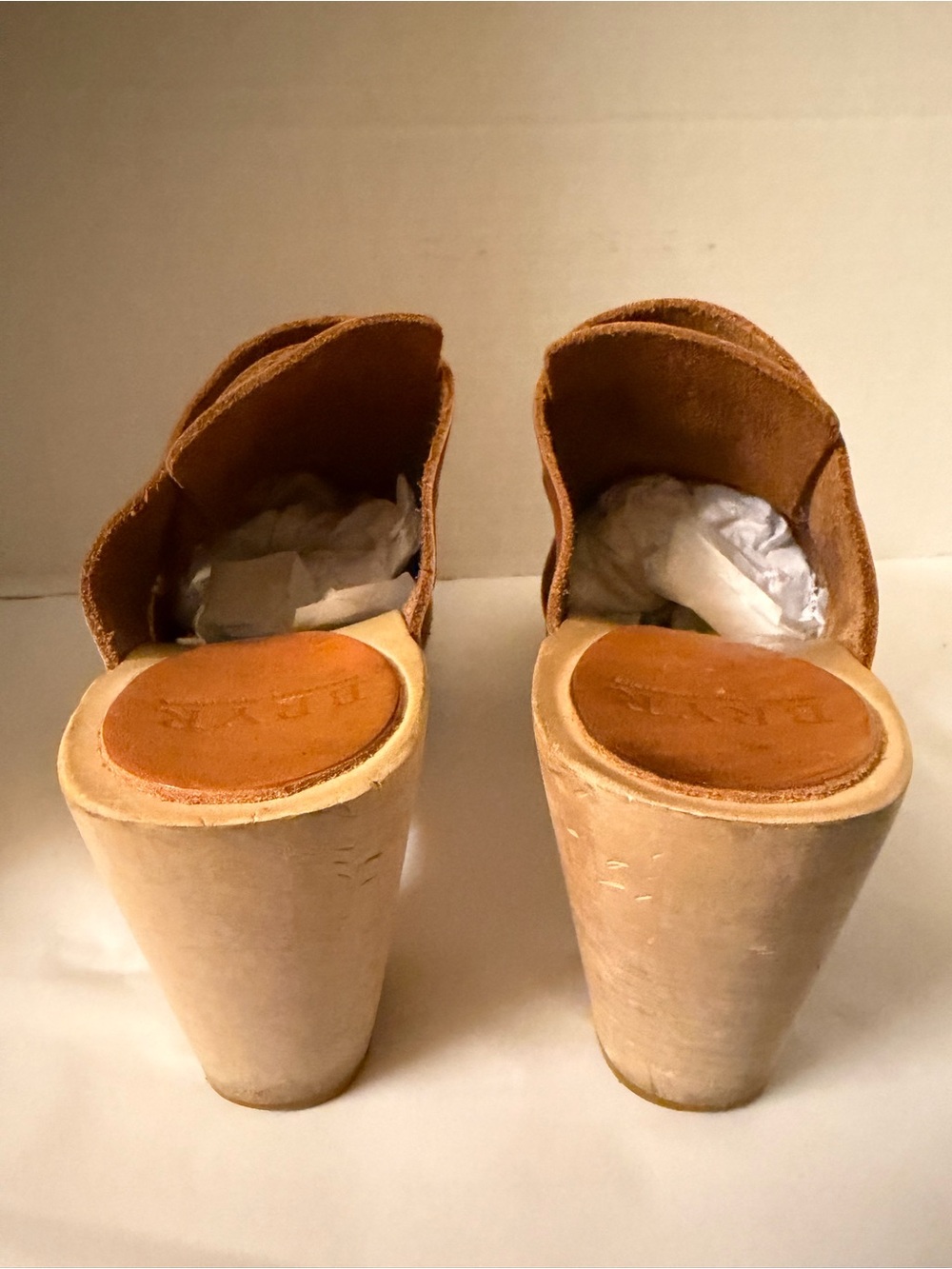BRYR Zoe Leather Heel Clog Sz 38,8 Women’s - Picture 5 of 16